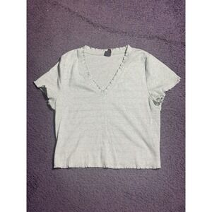 Y2K Women's Wild Fable Blouse / Top - Mint Green - Size Large / Cropped